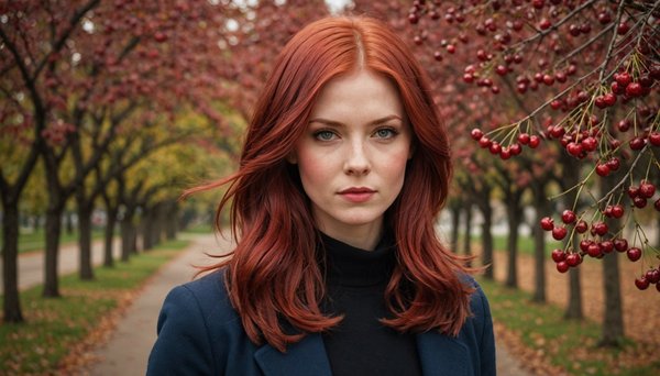 Les secrets d'une coloration cheveux rouge cerise réussie